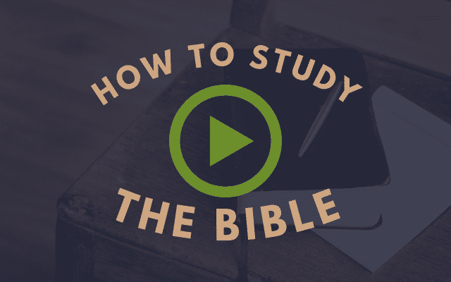 how to study the bible for yourself